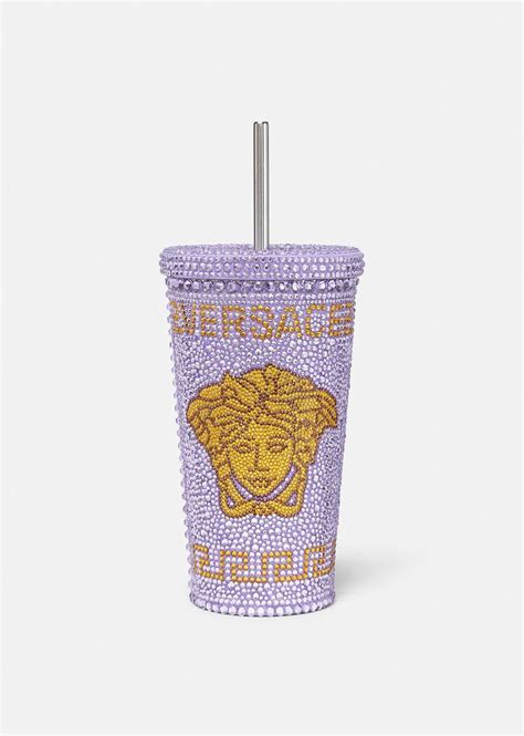 versace cup set|versace cup with straw.